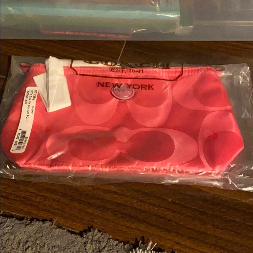 Coach cosmetic bag